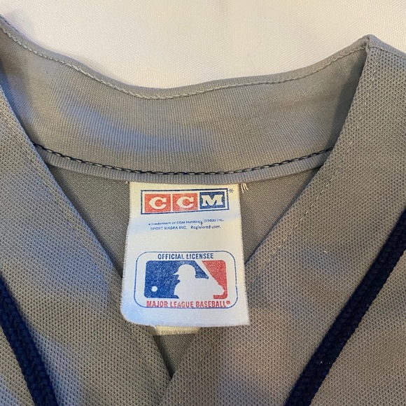 Vintage MLB CCM Cleveland Indians Jersey Med - Picture 3 of 9